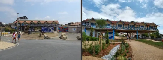 Station balnéaire Seignosse_Avant-Après travaux