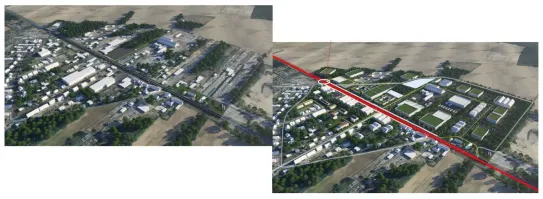Projection de travaux du projet RN20