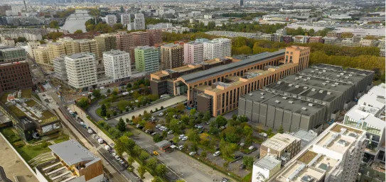 Vue aérienne des ouvrages olympiques