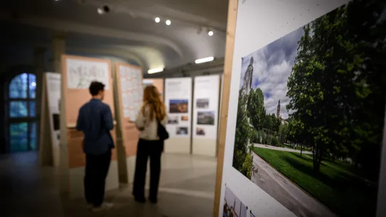 Présentation de l'exposition à la maison de l'architecture d'Île-de-France