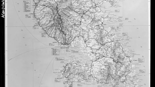 Carte de la Martinique