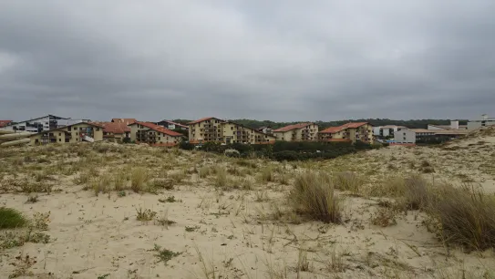 Vue de Seignosse depuis la plage